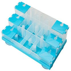 Doc and Phoebe Puzzle Feeder Cat Food and Treat Dispenser Blue 4.25in - Pets Perfect