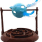 Doc and Phoebe Twirly Bird Cat Treat Dispenser Brown - Blue 5.25in - Pets Perfect