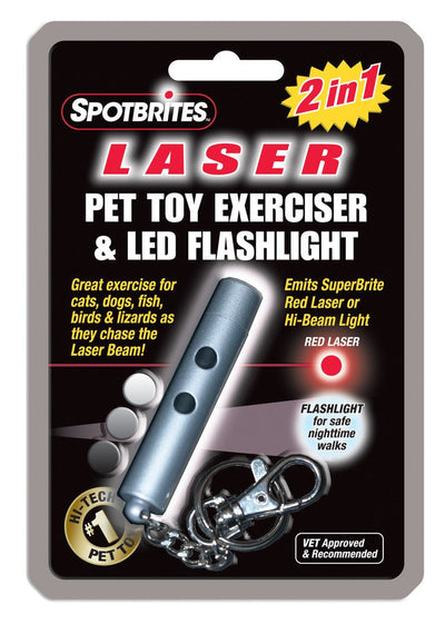 Spot Laser Original, 2-in-1 Dog Toy Silver
