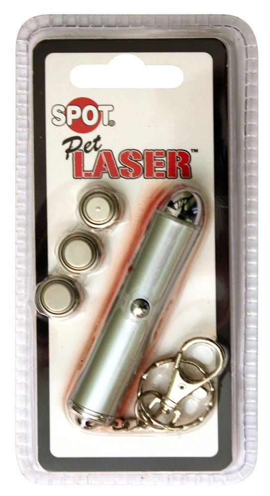 Spot Single Dot Laser Cat Toy Silver One Size - Pets Perfect