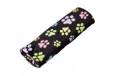 Spot Snuggler Rainbow Pawprint Blanket, Black, 30 in x 40 in
