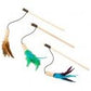 Spot Cat - Bernet Cork Teaser Wand Cat Toy Assorted 36 in - Pets Perfect