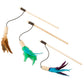 Spot Cat - Bernet Cork Teaser Wand Cat Toy Assorted 36 in - Pets Perfect