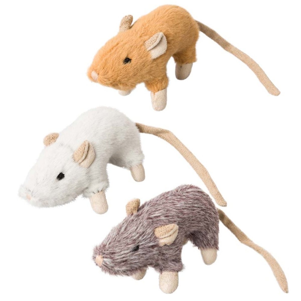 Spot House Mouse Helen Cat Toy with Catnip Assorted 4 in - Pets Perfect