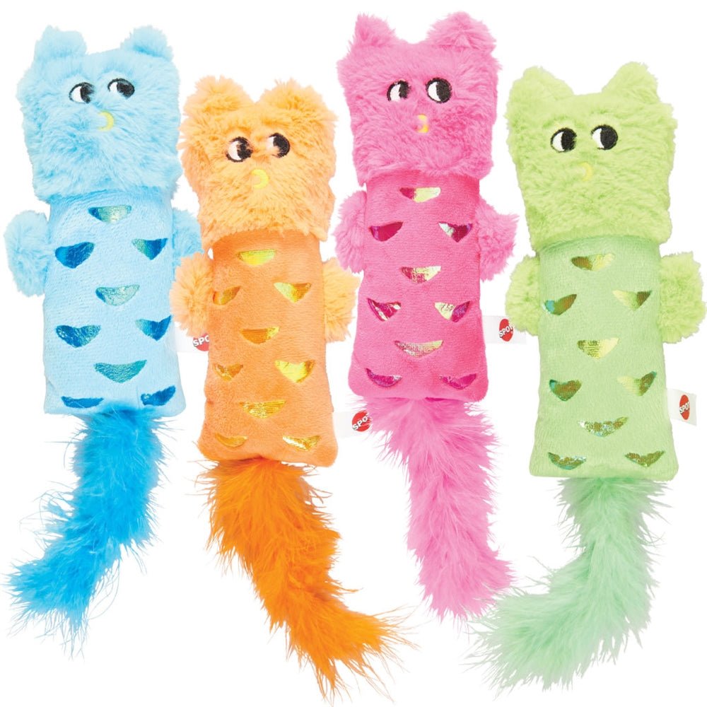Spot Hug N Kick Shimmer Glimmer Cat Toy Assorted - Pets Perfect