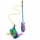 Spot Laser and Feather Teaser Wand Cat Toy Assorted 12 in - Pets Perfect