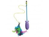 Spot Laser and Feather Teaser Wand Cat Toy Assorted 12 in - Pets Perfect