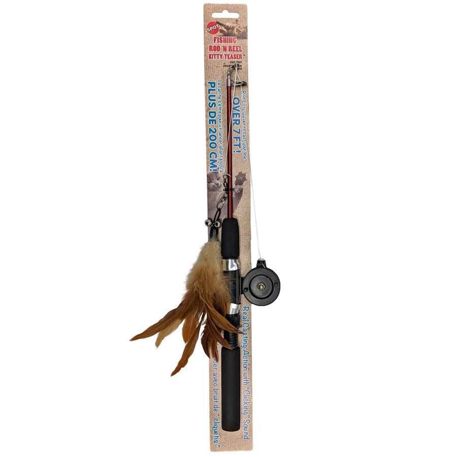 Ethical Pet Fishing Rod & Reel Kitty Teaser - Pets Perfect