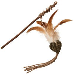 Spot Silver Vine Teaser Wand Cat Toy Assorted Tan - Brown 10in - Pets Perfect