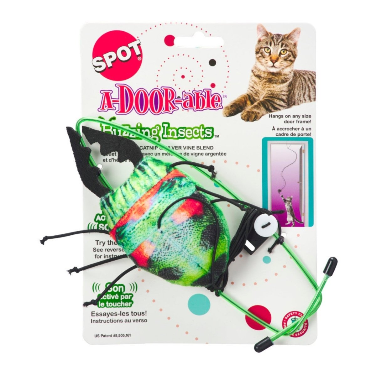 Spot Buzzing Insect Adoorable Cat Toy Assorted, 1ea/One Size - Pets Perfect