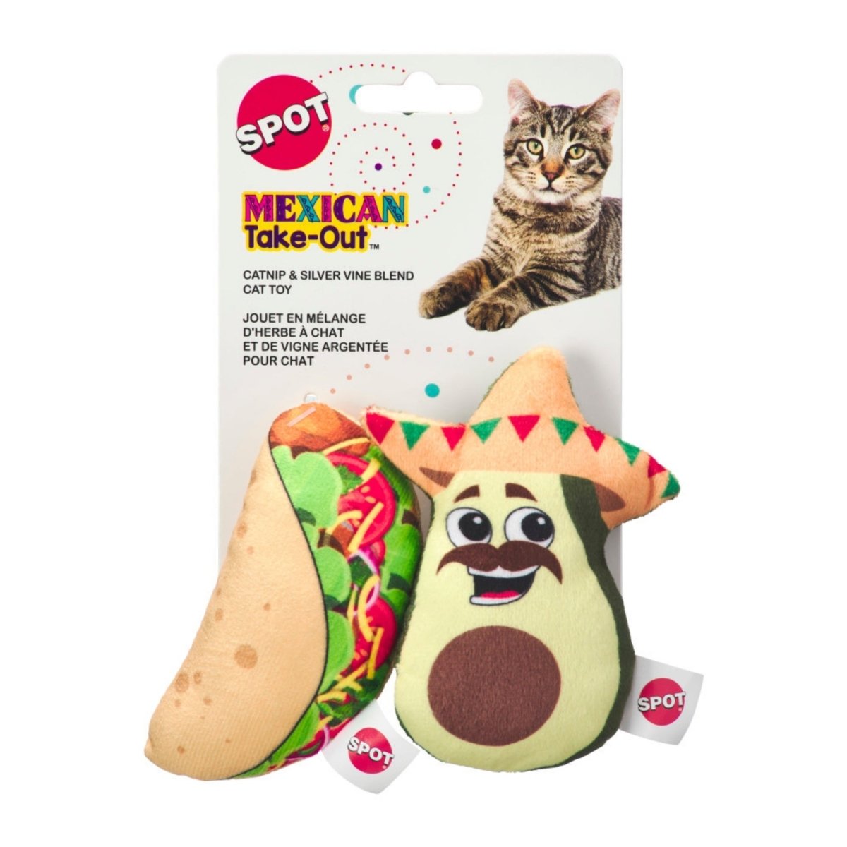 Spot Mexican Take Out Cat Toy Assorted, 1ea/2 pk - Pets Perfect