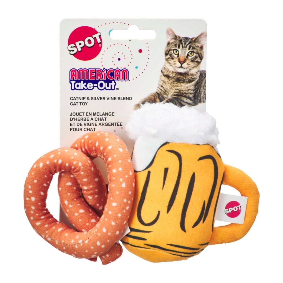 Spot American Take Out Cat Toy Assorted, 1ea/2 pk - Pets Perfect