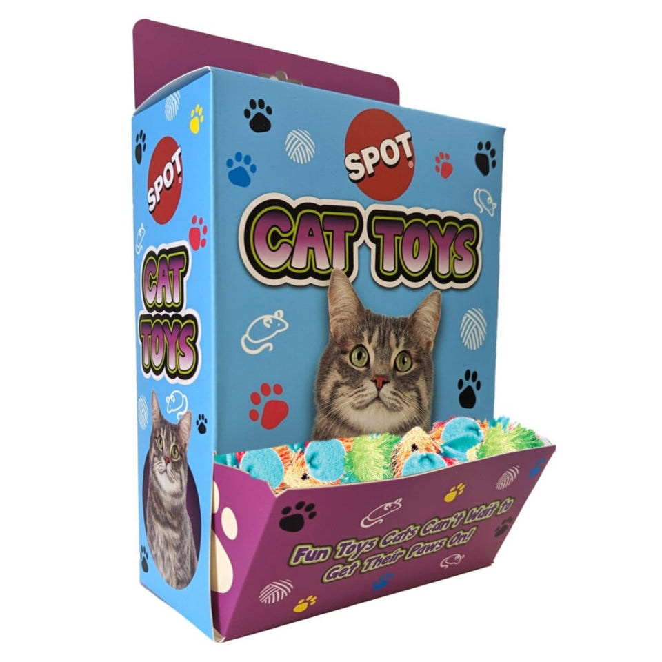 Spot Stringy Mouse Bulk Box - 72 Pieces with Catnip