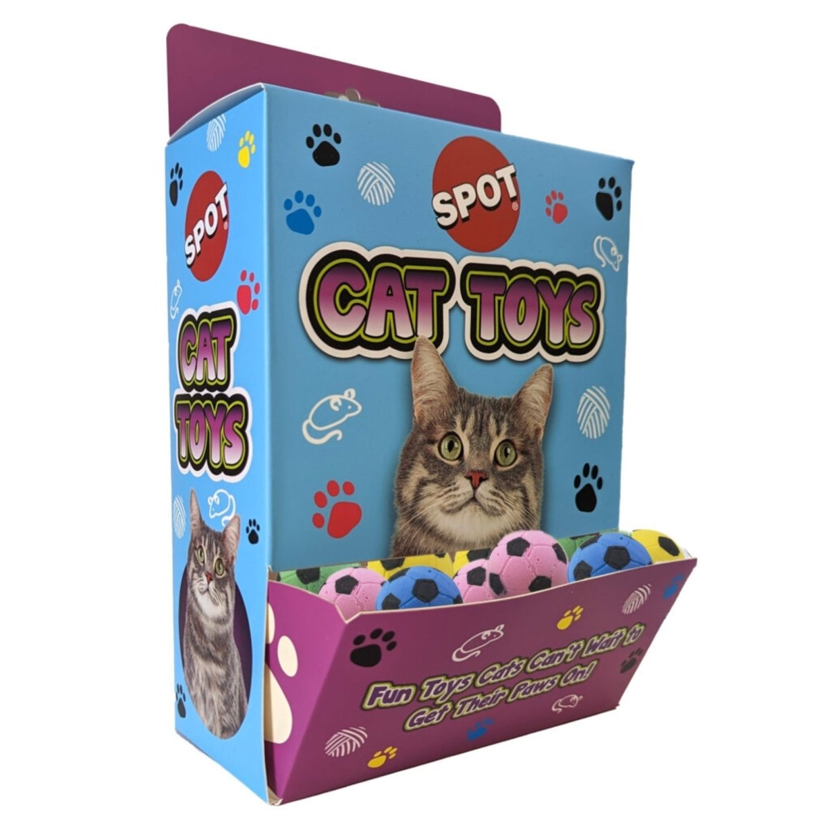Spot Sponge Soccer Ball Bulk Box 72 Pieces - Pets Perfect