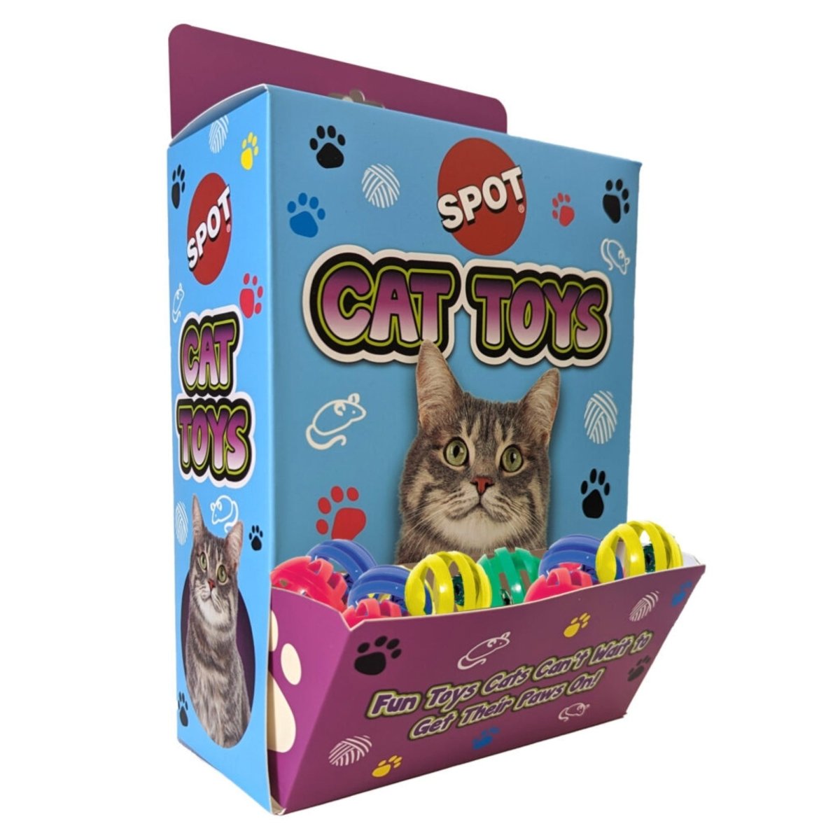 Spot Slotted Balls Bulk Box 72 Pieces - Pets Perfect