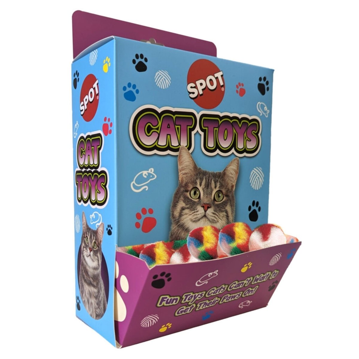 Spot Kitty Yarn Puffs Bulk Box 72 Pieces - Pets Perfect