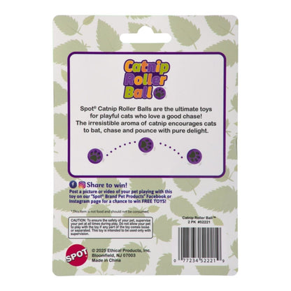 Spot Catnip Roller Ball 2 Pack - Pets Perfect