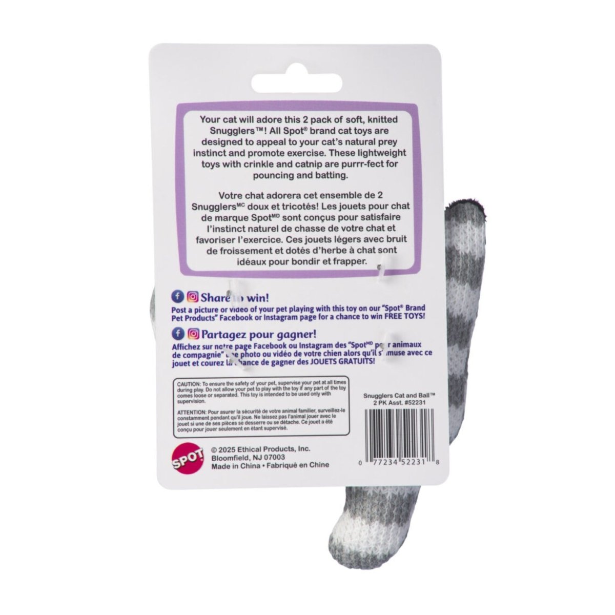 Spot Snugglers Cat & Ball 2 Pack Assorted - Pets Perfect
