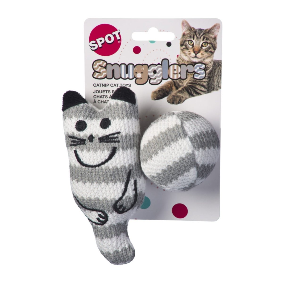 Spot Snugglers Cat & Ball 2 Pack Assorted - Pets Perfect