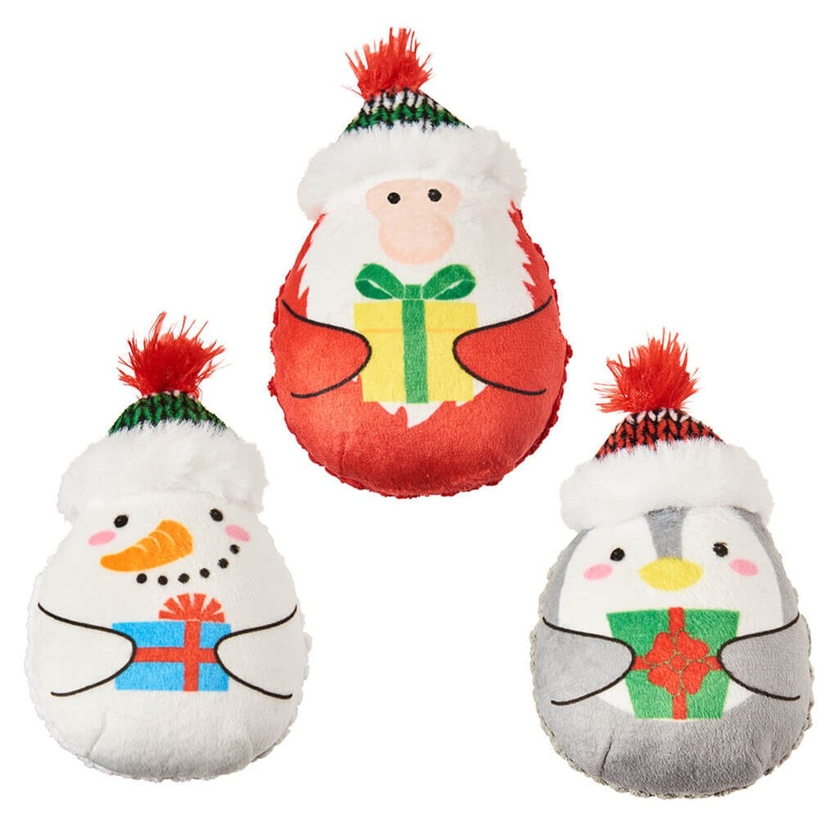 Ethical Pet Holiday Trio Catnip Toys Asst 4in. - Pets Perfect