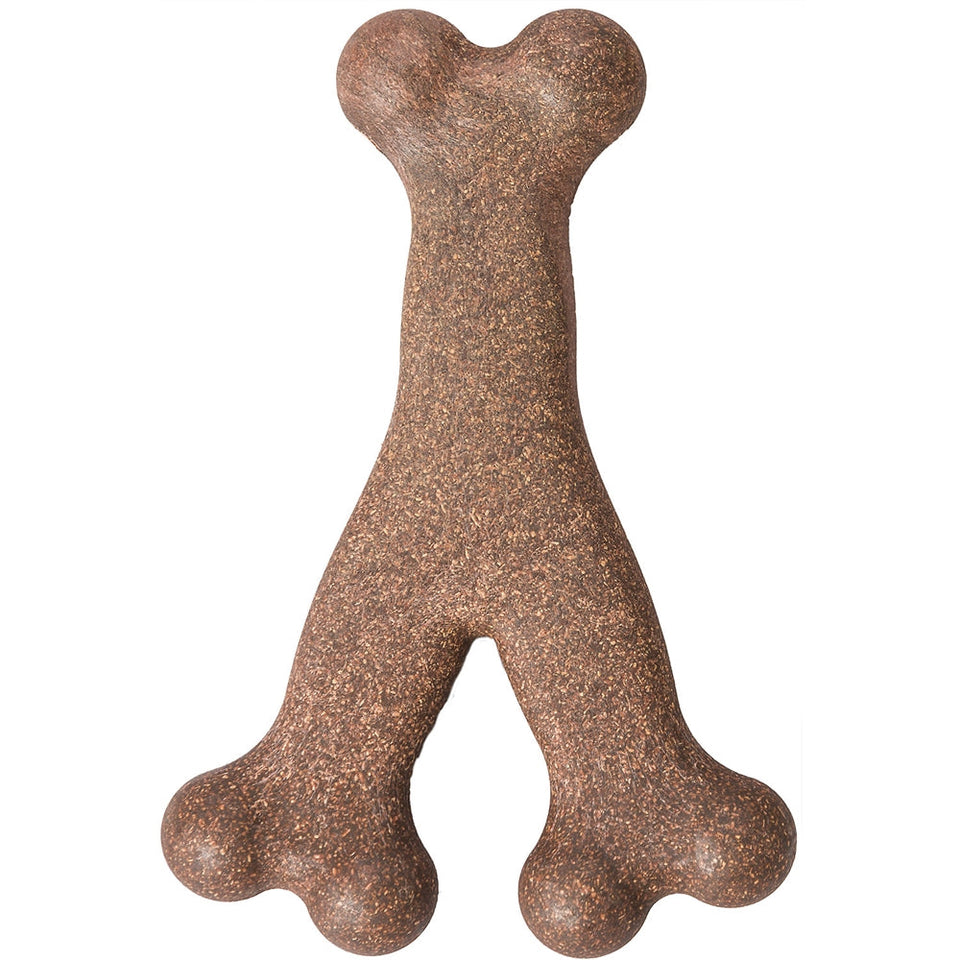 Bam-Bone Wish Bone Bacon Dog Toy, 5.25 in
