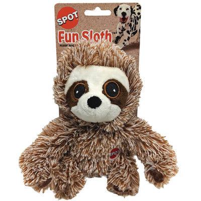 Spot Fun Sloth Plush Dog Toy Assorted, 7 in