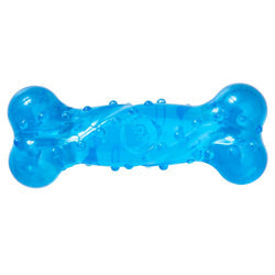 Spot Play Strong Scent-Station Bone Dog Toy Bacon, Blue, 5 in, view 2