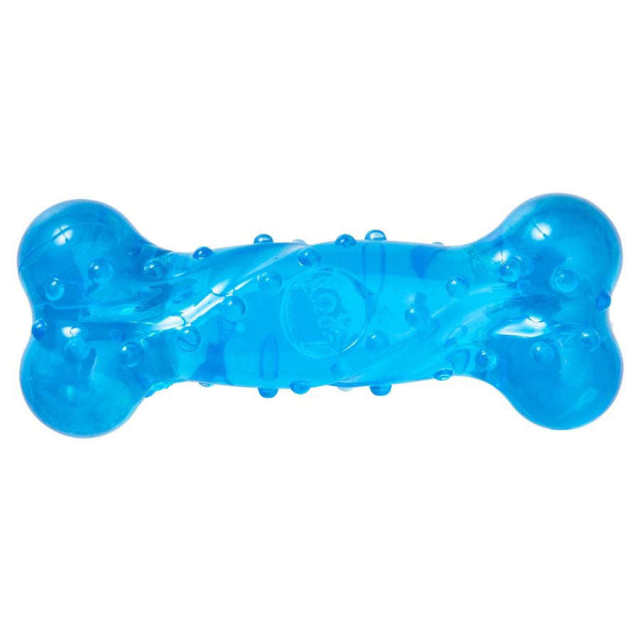 Spot Play Strong Scent-Station Bone Dog Toy Bacon, Blue, 5 in