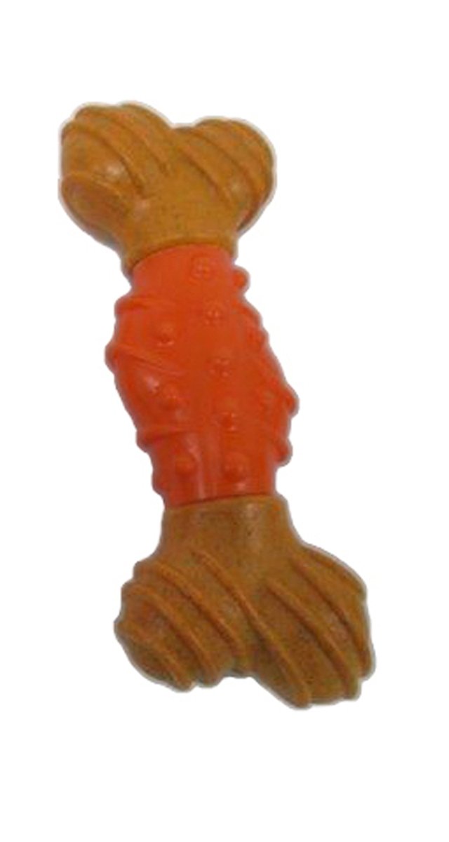 Bam-Bone Dental Chew Dog Toy Bone, 6 in
