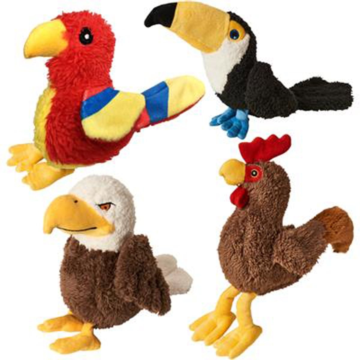 Earth Dog Toy Birds, Assorted, 1ea/8 in - Pets Perfect
