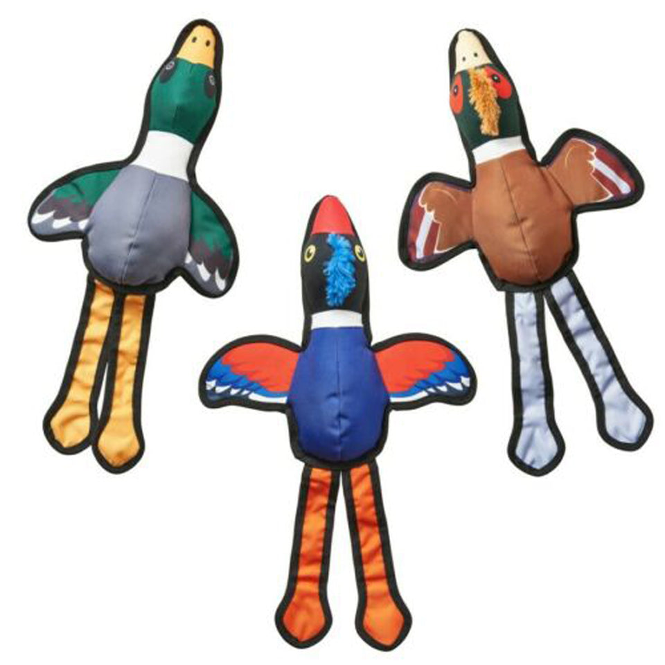 Earth Dog Toy Oxford Ducks Assorted 20 in
