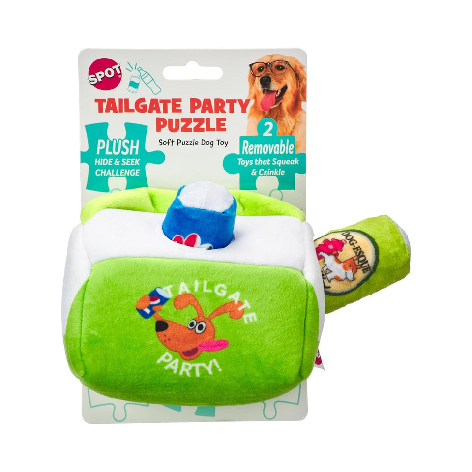 Ethical Pet 6 in Tailgate Puzzle Dog Toy