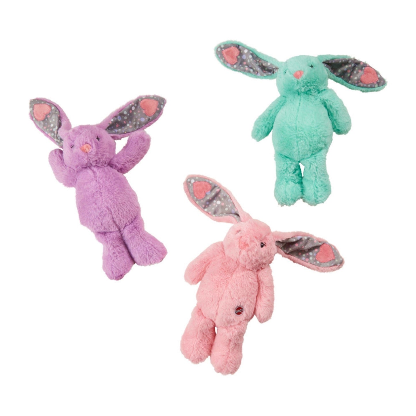 Spot Soothers Heartbeat Bunny Dog Toy Assorted, 12 in, view 2