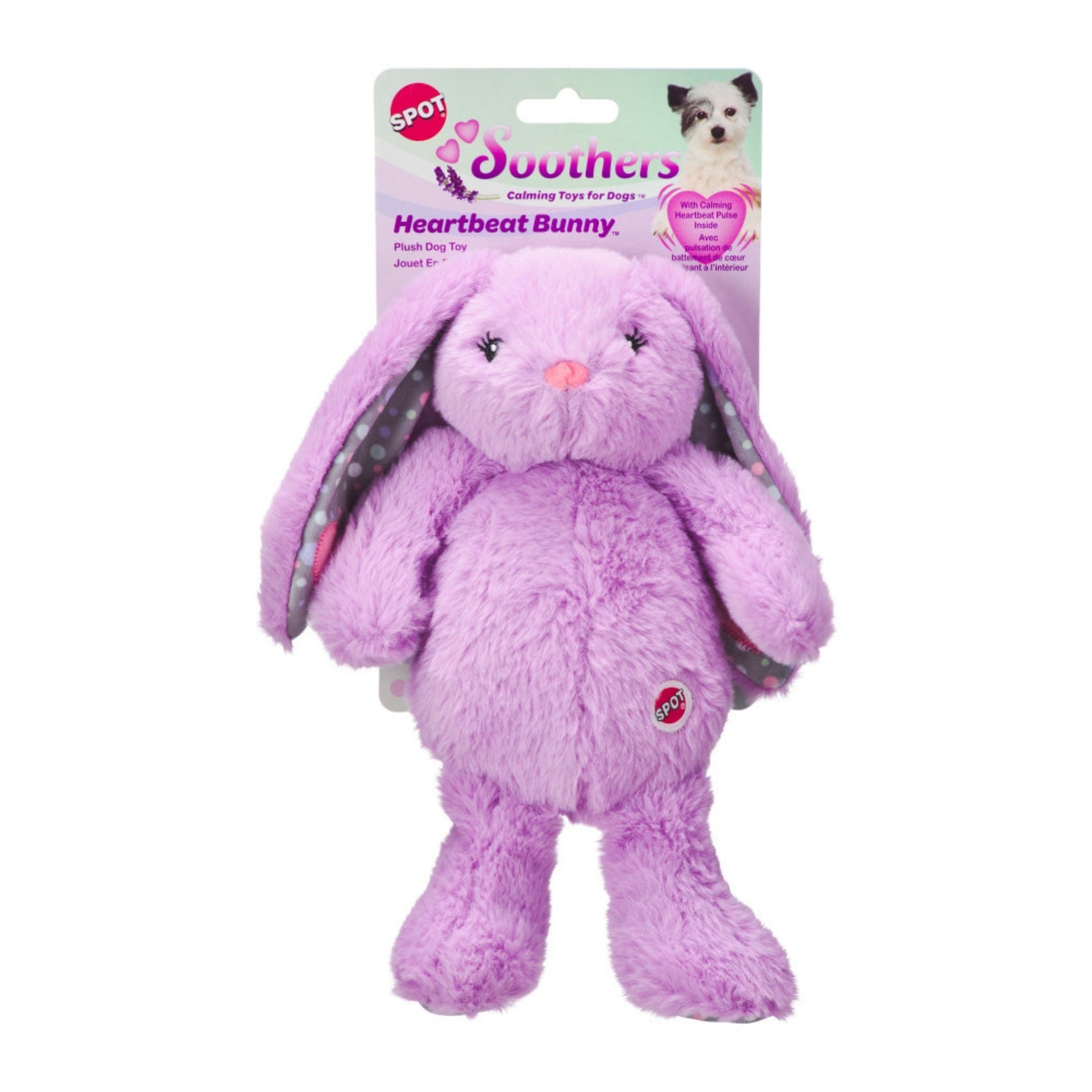 Spot Soothers Heartbeat Bunny Dog Toy Assorted, 12 in
