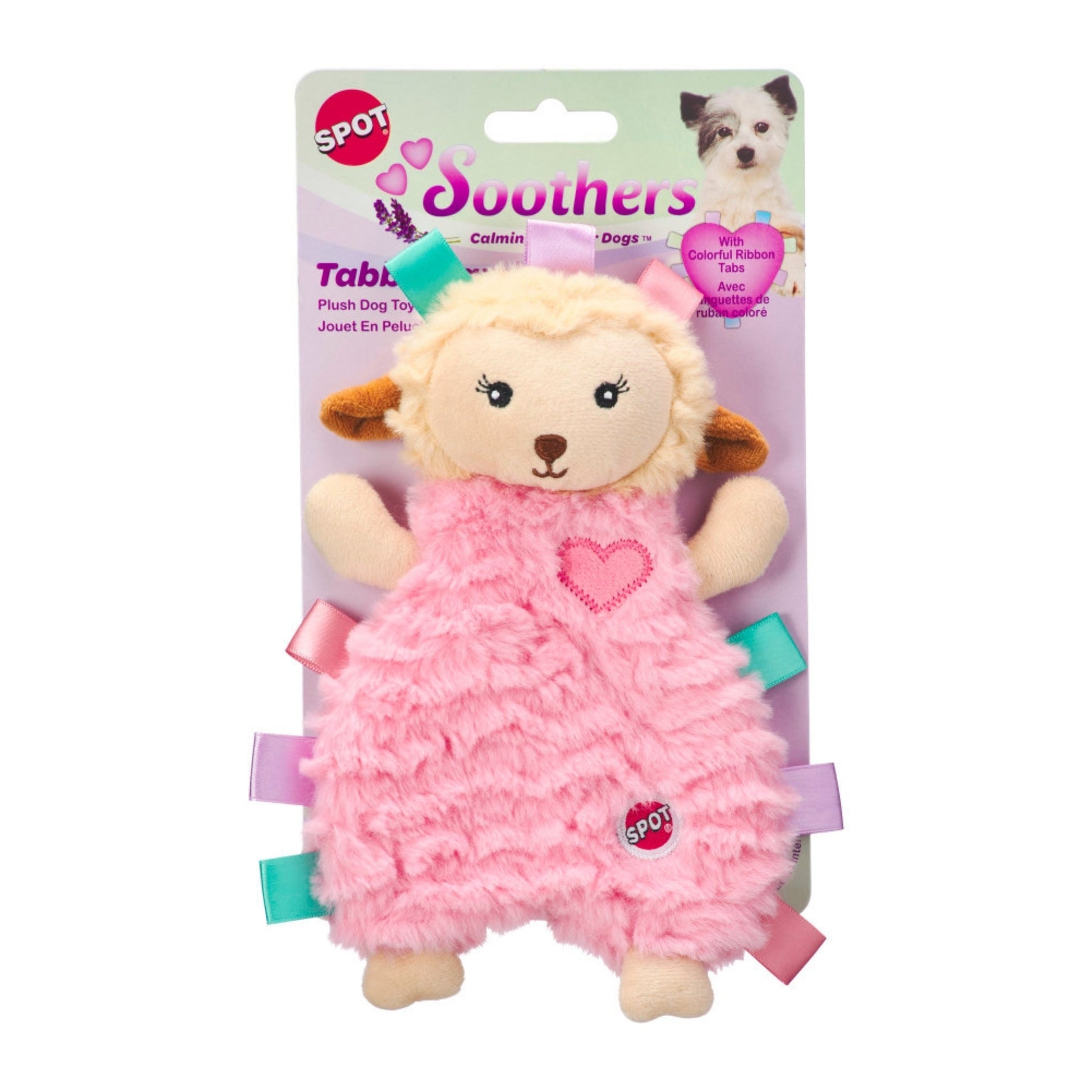 Spot Soothers Tabbie Lambie Dog Toy Assorted, 8 in