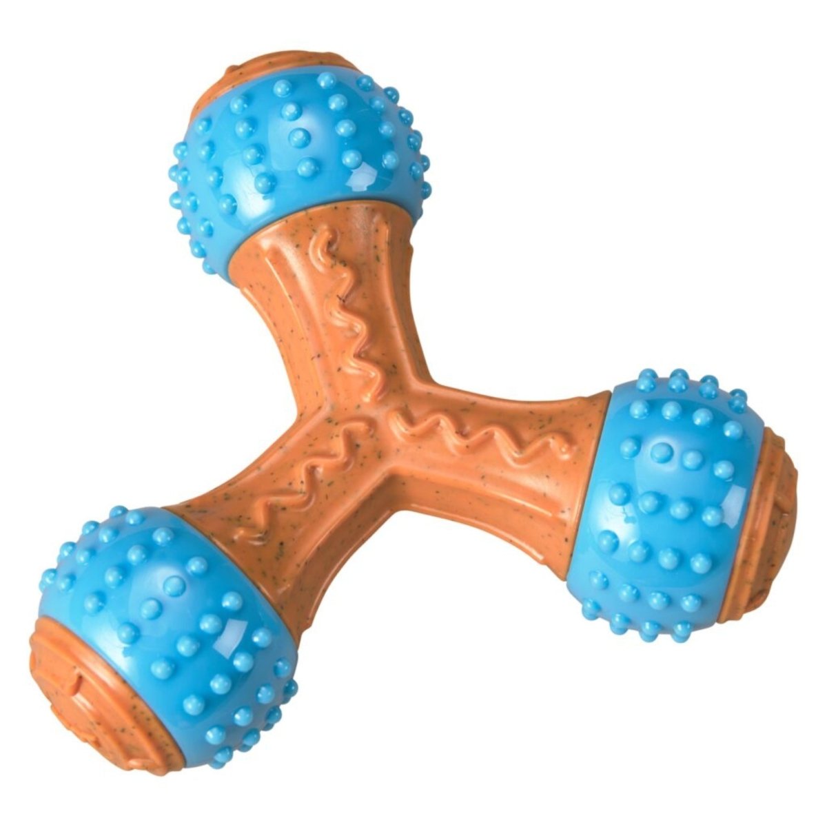 Bambone+ Giggler Triped Peanut Butter 6" - Pets Perfect