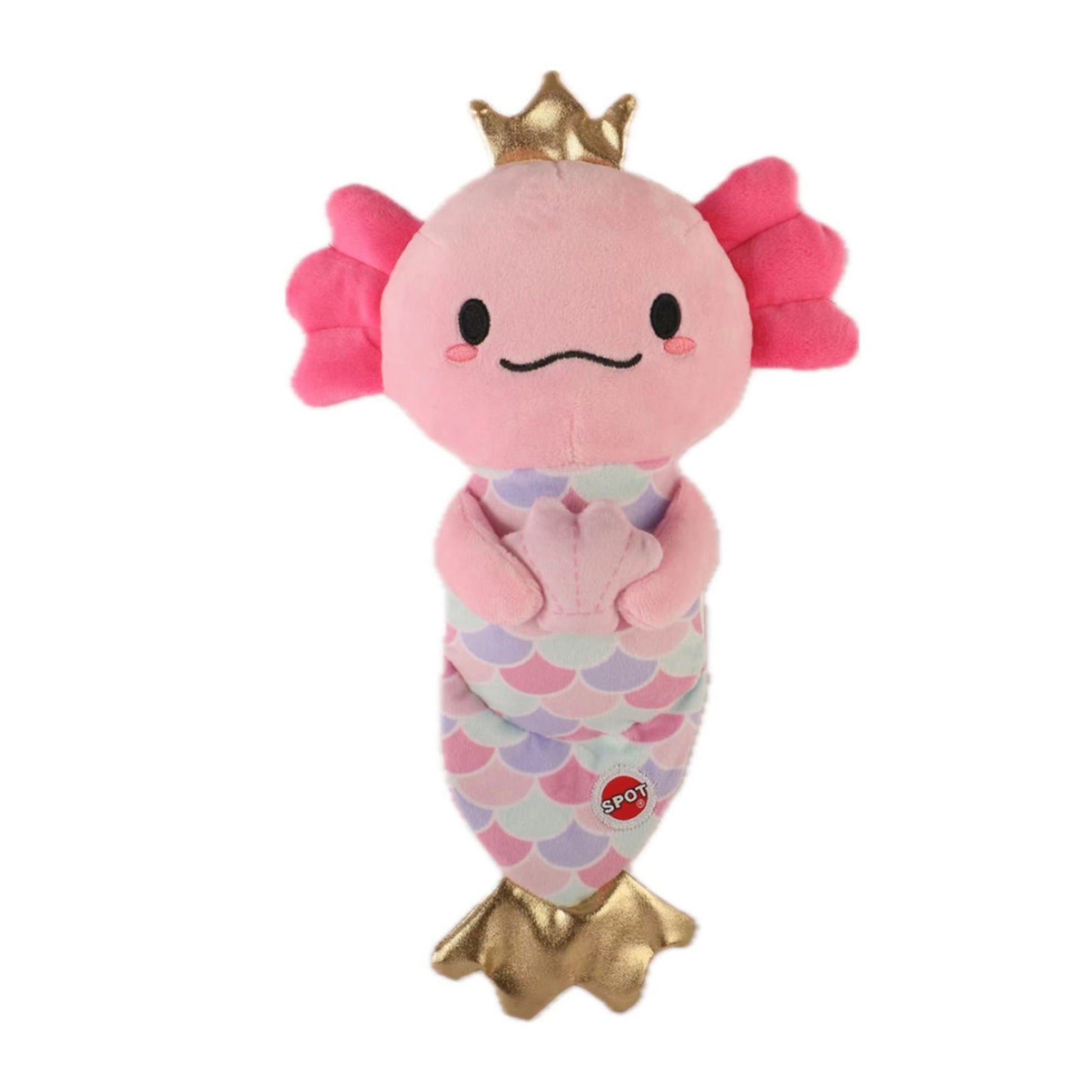 Spot Axolotl Mermaid Dog Toy, 10 in