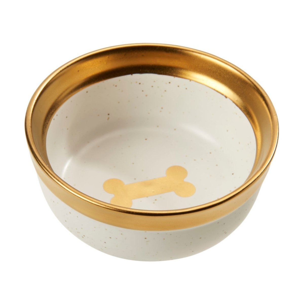 Ethical Pet 5" Malibu Ceramic Dog Bowl Gold - Pets Perfect