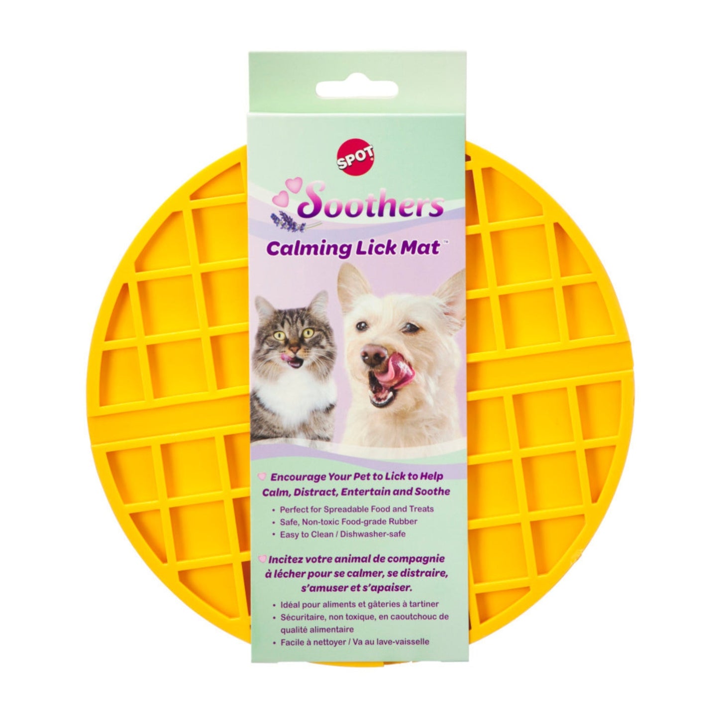 Spot Soothers Lick Mat Belgian Waffle, 7.5 in