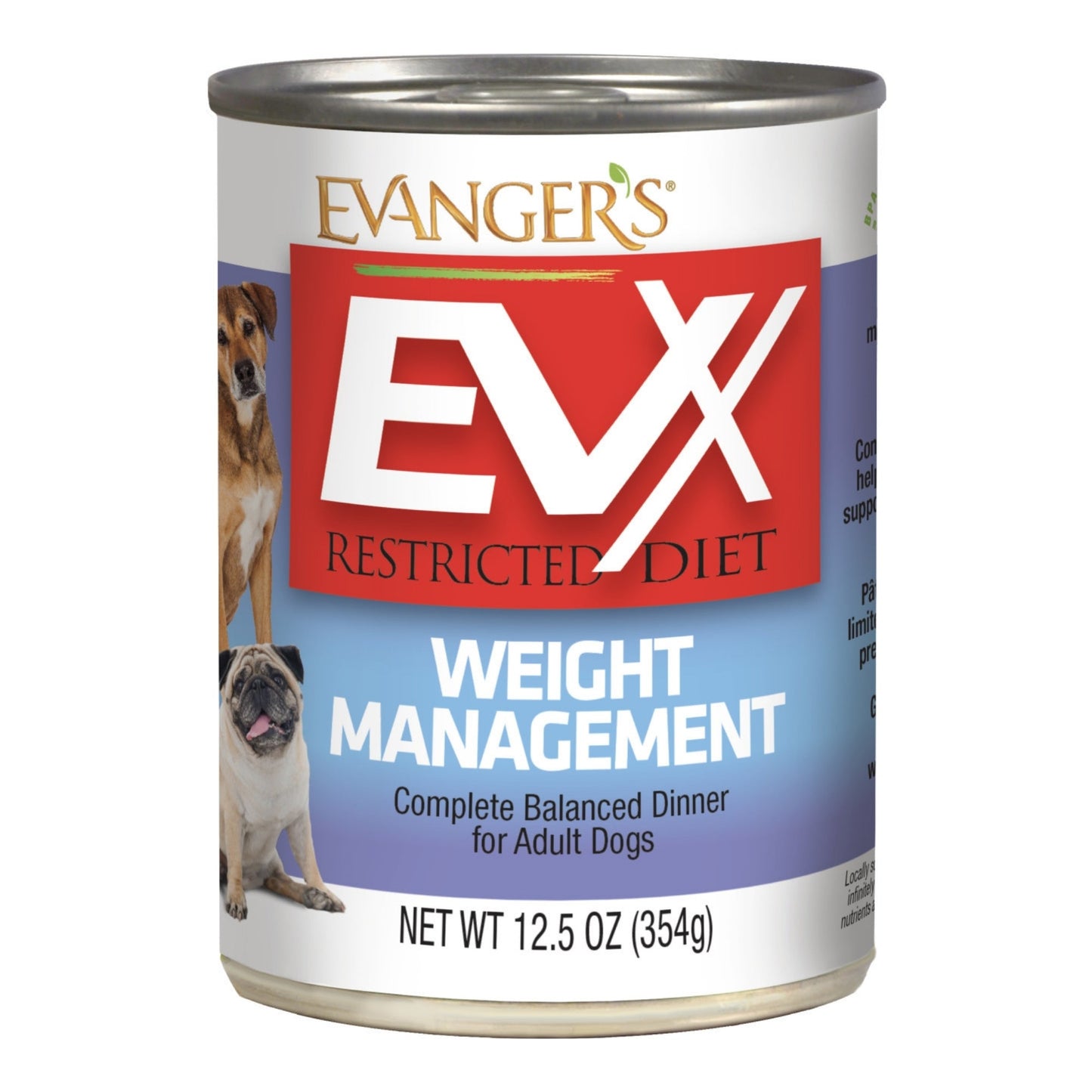 Evanger's EVx Restricted Diet Weight Management Wet Dog Food 12.5oz
