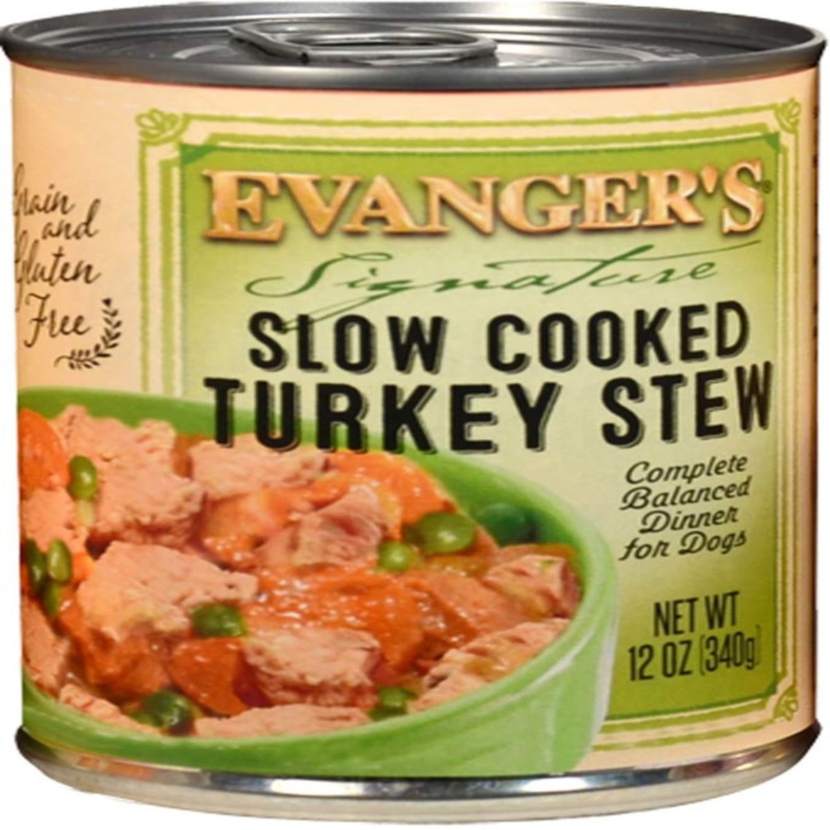 Evanger's Signature Series Wet Dog Food Slow Cooked Turkey Stew 12oz 12pk - Pets Perfect