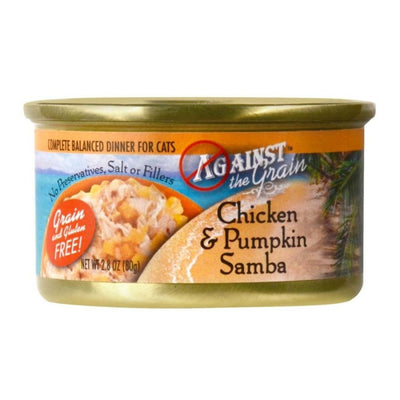 Against the Grain Chicken & Pumpkin Samba Dinner Wet Cat Food 2.8 oz. 24 ct - Pets Perfect
