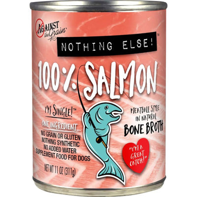 Against the Grain Nothing Else 100% One Ingredient Adult Wet Dog Food Salmon 11 oz