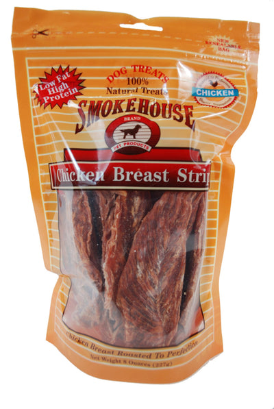 Smokehouse Chicken Breast Strips Dog Treat, 8 oz