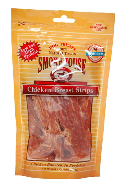 Smokehouse Chicken Breast Strips Dog Treat, 4 oz - Pets Perfect