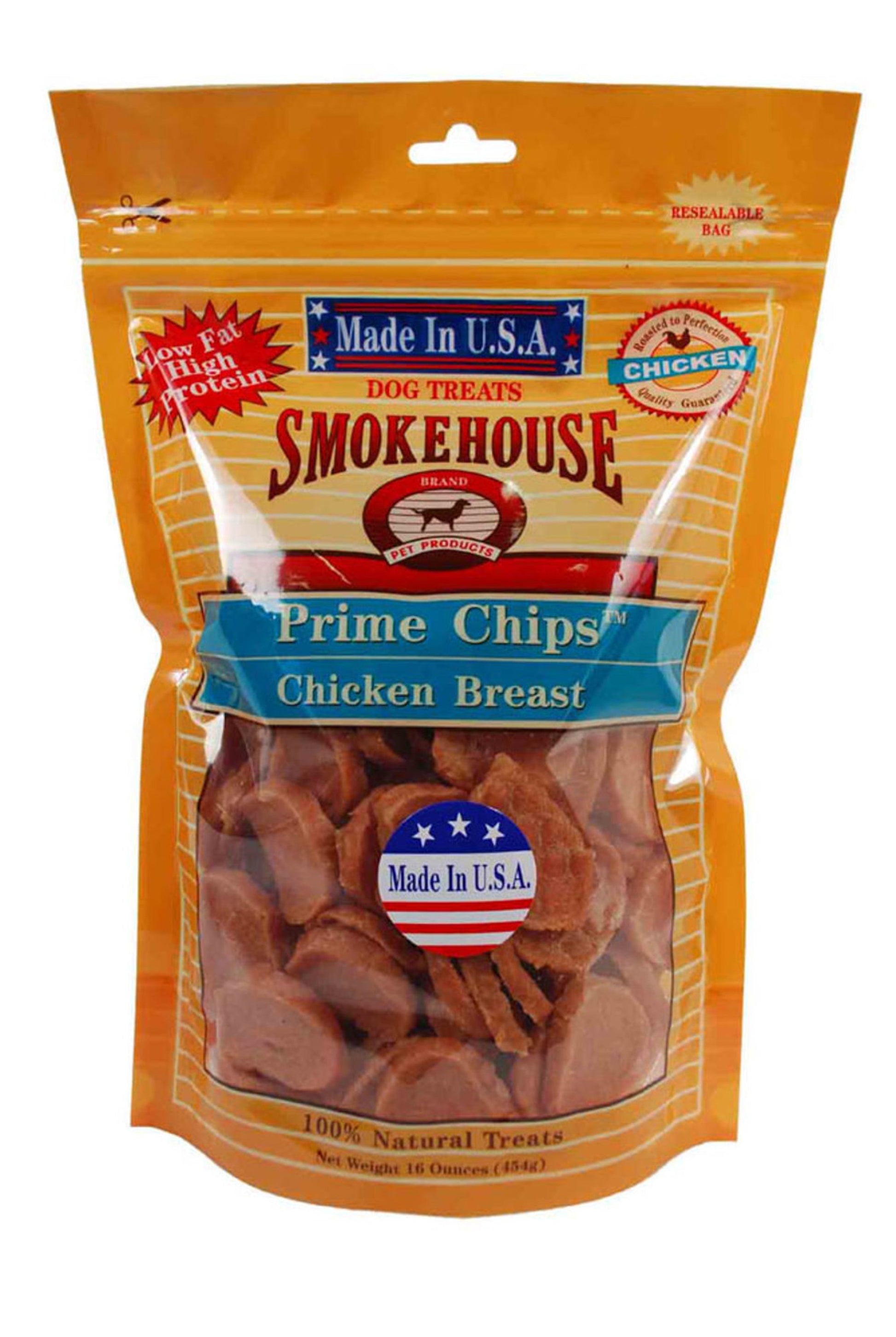 Smokehouse USA Made Prime Chips Dog Treat Chicken, 16 oz