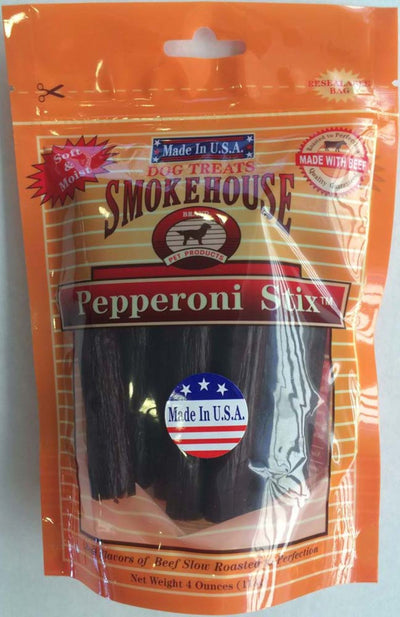 Smokehouse USA Made Pepperoni Stix Dog Treats, 4 oz