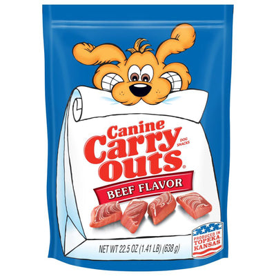 Canine Carry Outs Beef Flavor Dog Treats 22.5 oz