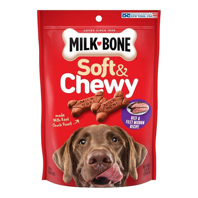 Milk-Bone Soft & Chewy Dog Treats Beef & Filet Mignon 5.6 oz - Pets Perfect