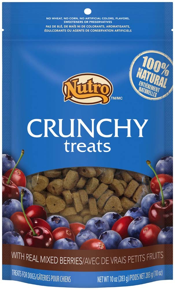 Nutro Products Crunchy Dog Treats Mixed Berry 10 oz